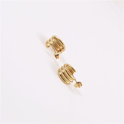 French retro style earrings null