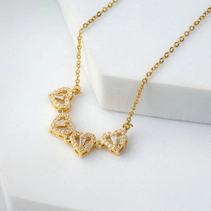 Magnetic Clover Heart Necklace