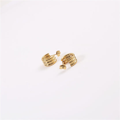 French retro style earrings null