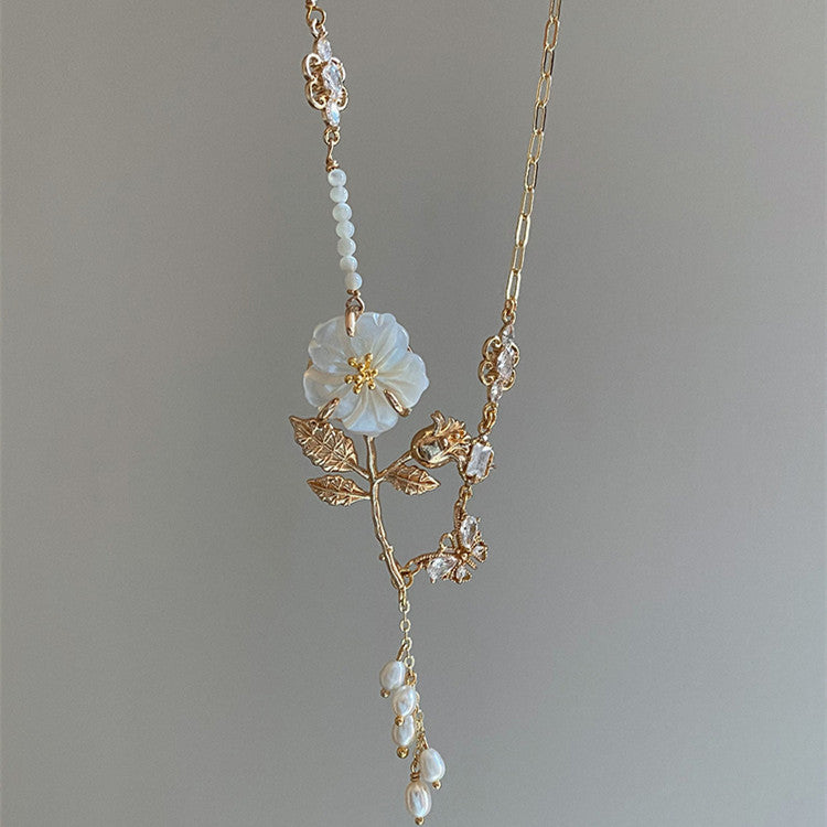 Women's Retro Court French Elegant Necklace Curren