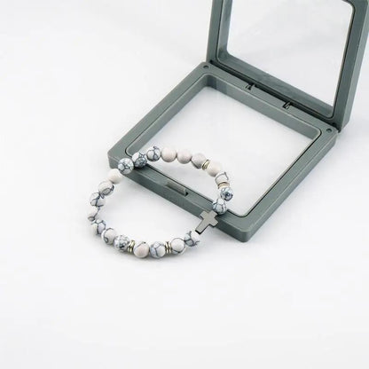 Cross Beads Bracelet for Men/Women, 