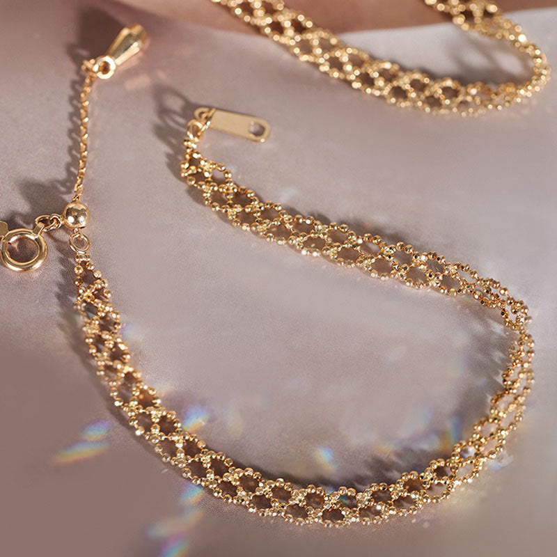 Women's Fashion Simple Lace Braided Chain Curren