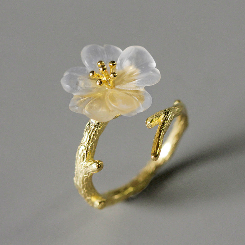 Creative flower branch  ring Curren
