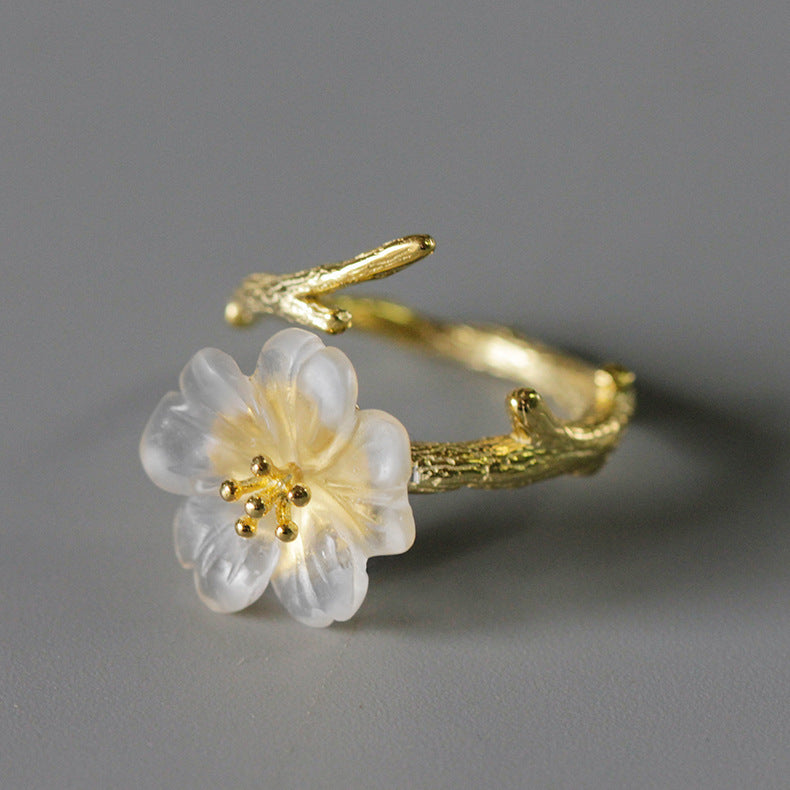 Creative flower branch  ring Curren