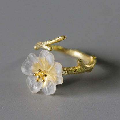 Creative flower branch  ring Curren