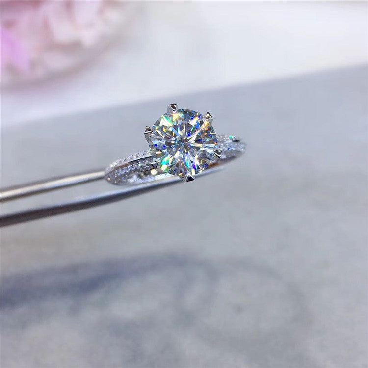 Half Of The Country Moissanite Diamond Ring Fidelity Curren