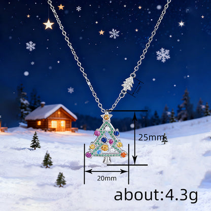 Christmas Christmas Tree Necklace For Women Curren
