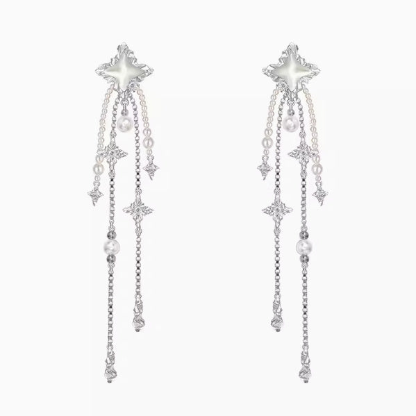 XINGX Series Light Luxury Woven Asterism Necklace High Sense Short Pearl Necklace Curren