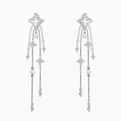 XINGX Series Light Luxury Woven Asterism Necklace High Sense Short Pearl Necklace Curren