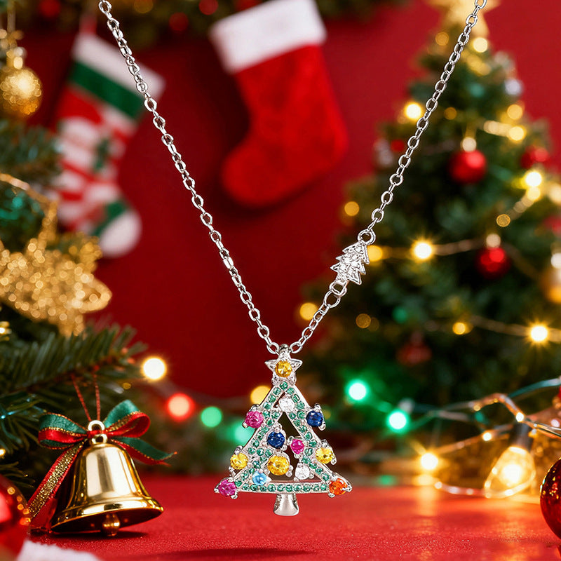 Christmas Christmas Tree Necklace For Women Curren