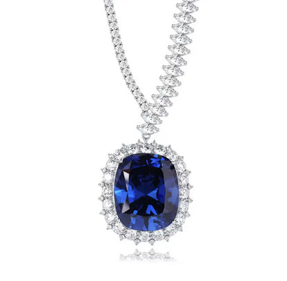 Women's Fashion Synthetic Sapphire Necklace Curren