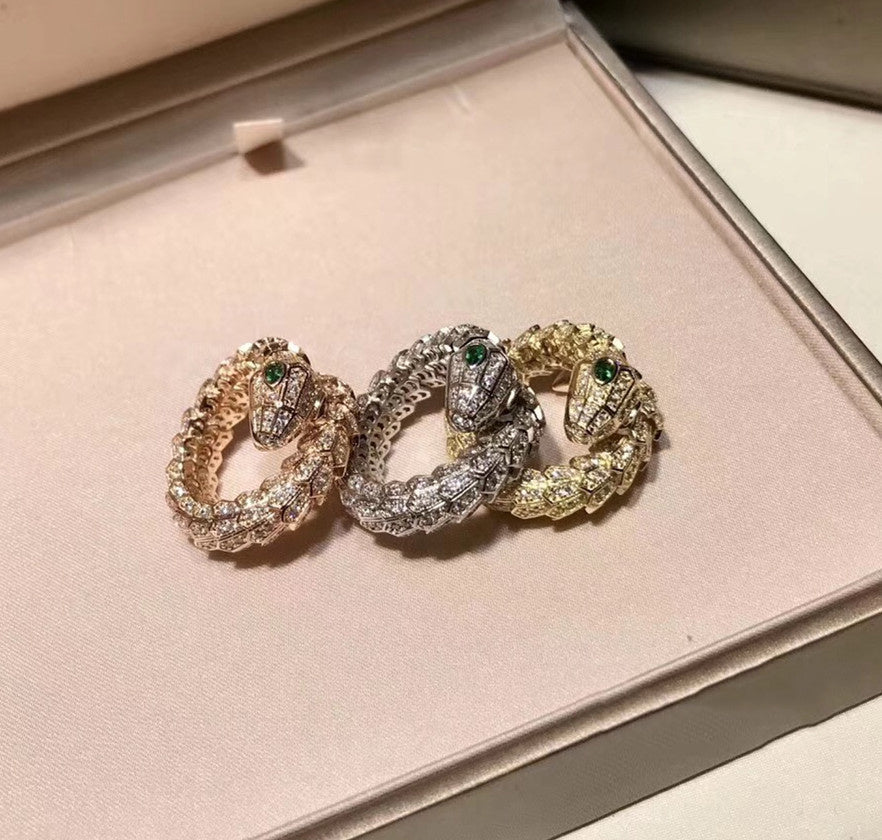 Brass Gold Plated Micro Set Diamond Bracelet Ring Set Curren