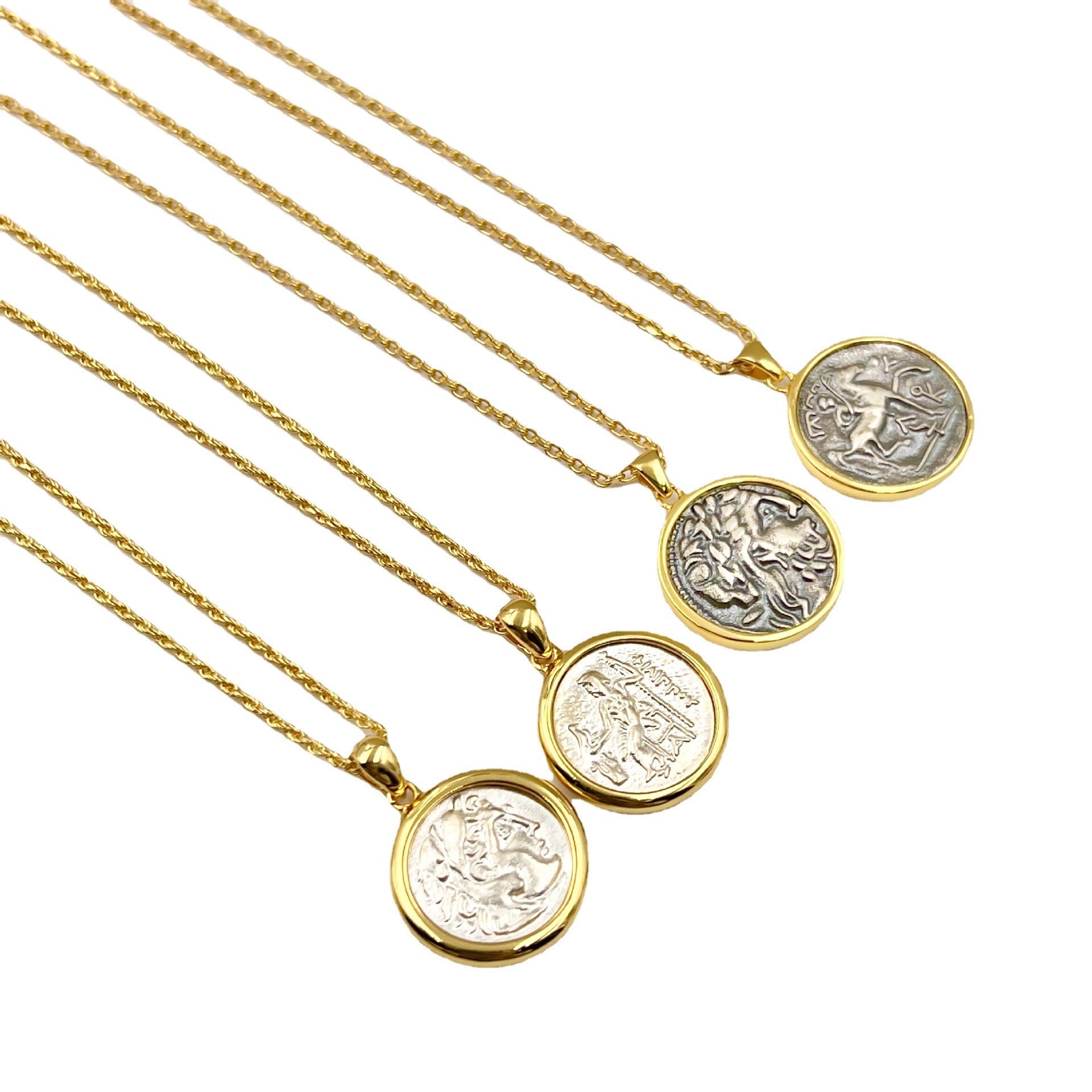 Women's High-grade Element Portrait Sterling Silver Necklace Curren