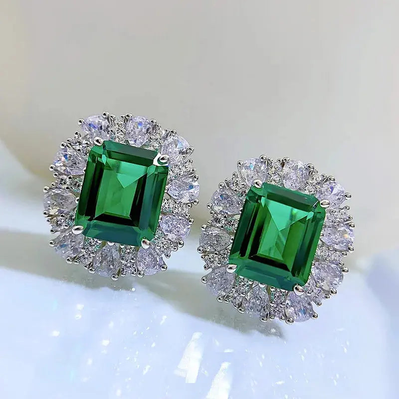 9*11MM Emerald High Carbon Diamond