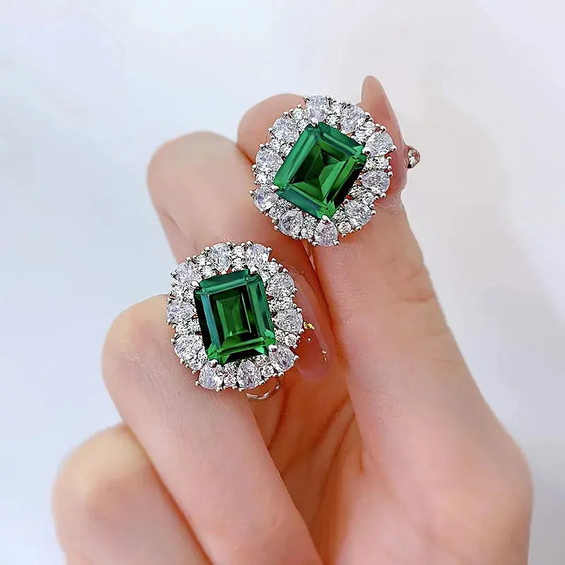 9*11MM Emerald High Carbon Diamond