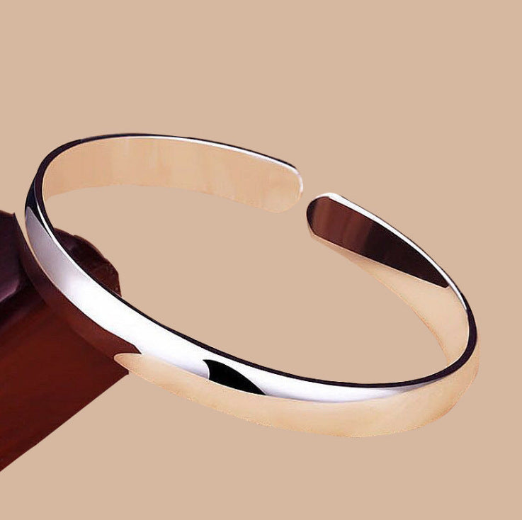 Women's Eco-Friendly Copper Plating Silver Bracelet Curren