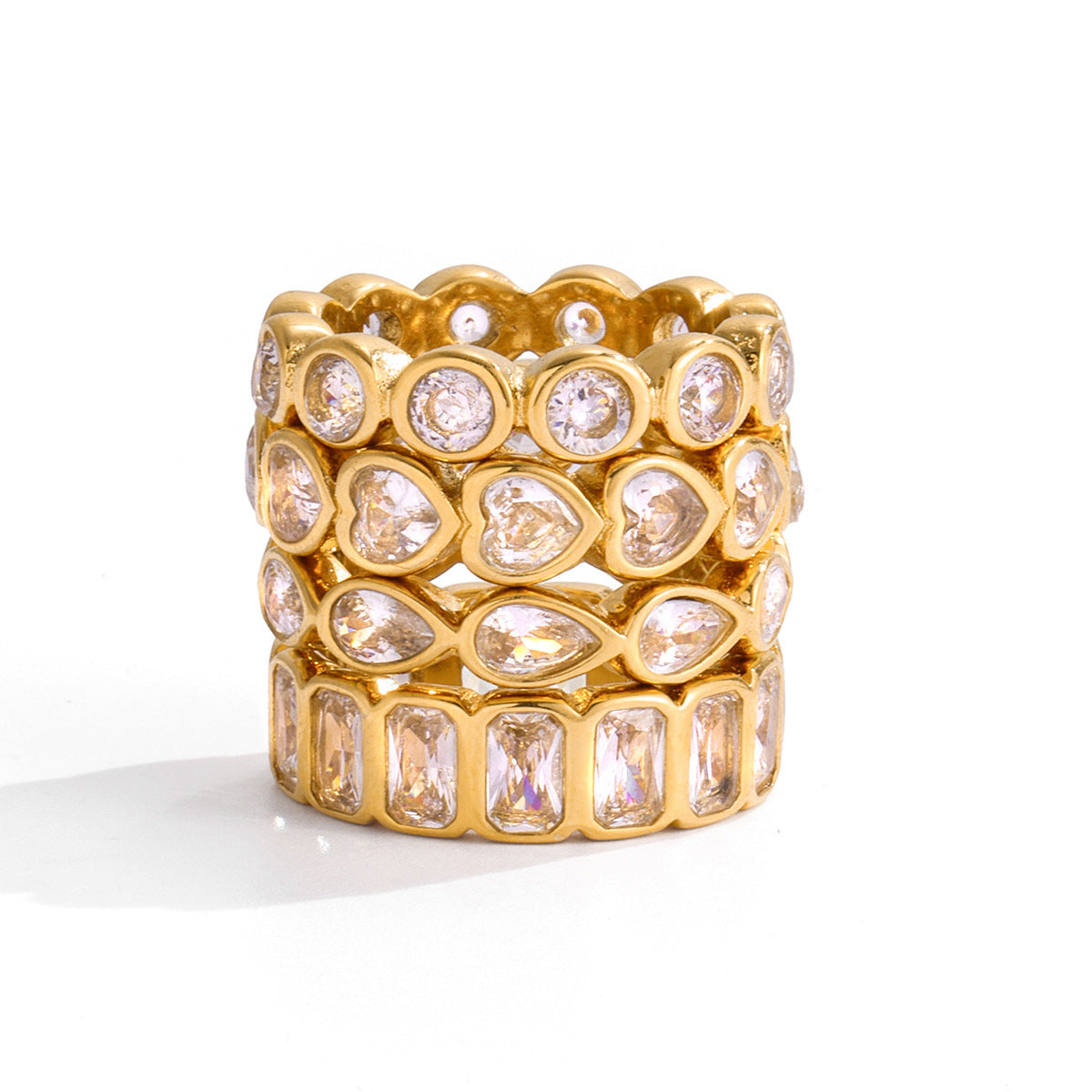 Love Titanium Steel Ring Women's Non-fading Jewelry Light Luxury Curren