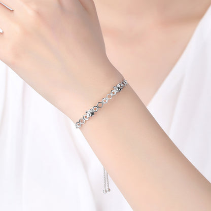 S925 Sterling Silver Hot Style Retractable Bee Bracelet Curren