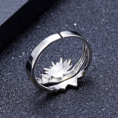Nature Wind Sun Sunrise Premium Designer Adjustable Ring Curren