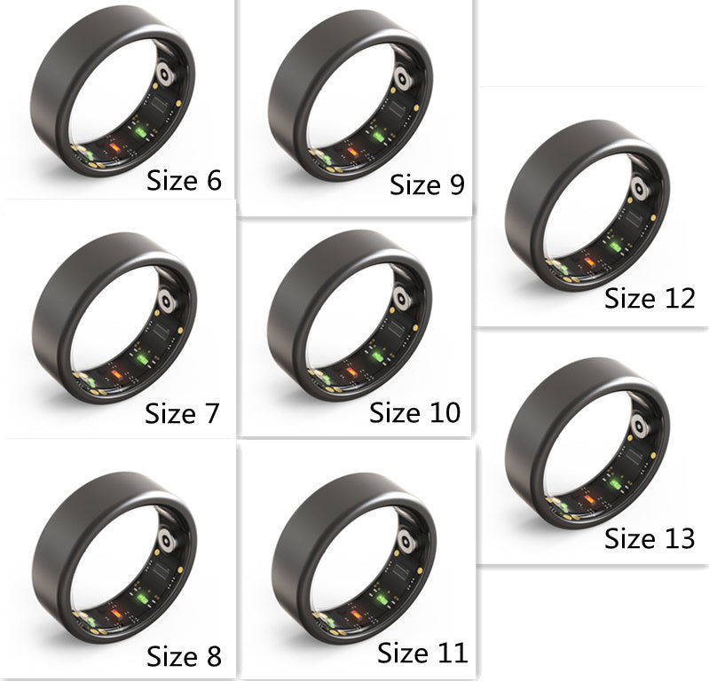 Smart Heart Rate Blood Oxygen Sleep Analysis Detection Ring Waterproof Multifunctional Ring Curren
