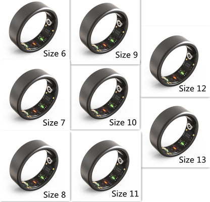 Smart Heart Rate Blood Oxygen Sleep Analysis Detection Ring Waterproof Multifunctional Ring Curren