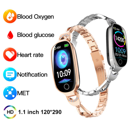 Women's Smart Watch Non-invasive Blood Glucose Menstrual Reminder Curren