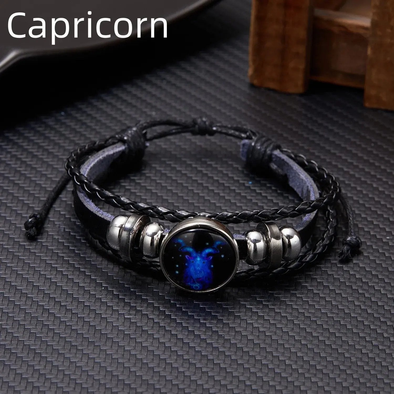 12 Constellation Zodiac Sign Charm Luminous Bracelets Men Women 